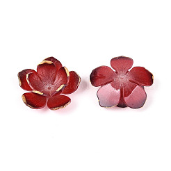 Колпачок из смоляной бусины в виде цветка&nbsp;RESI-T059-19