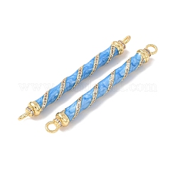 Шармы-соединители из латуни с микропаве из прозрачного кубического циркония&nbsp;KK-C143-50G-01