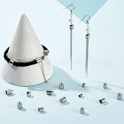 120 шт. 6 стиля наконечников для шнура из нержавеющей стали 201&nbsp;STAS-BBC0001-97