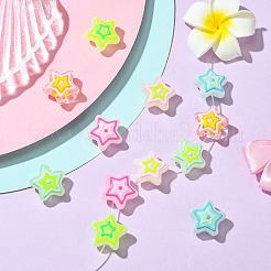 12 шт. 6-х цветные стеклянные бусины с имитацией нефрита&nbsp;GLAA-CJ0002-64