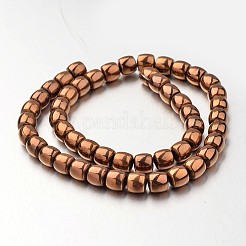 Гальванизировать немагнитных синтетический гематит нитей бисера&nbsp;G-F300-43-08