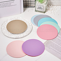 8 шт. двухцветные коврики из искусственной кожи под чашки&nbsp;DJEW-MB0001-01