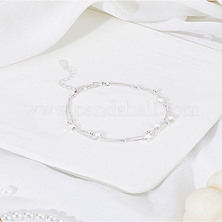 1шт латунные цепочные двухслойные браслеты&nbsp;BJEW-LP0004-39