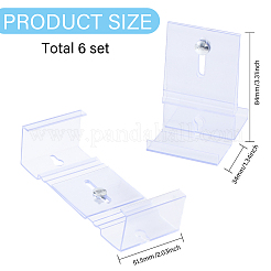 Прямоугольная пластиковая рамка для отображения торговых карточек&nbsp;FIND-WH0431-58