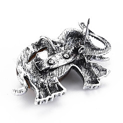 Брошь в виде слона PALLOY-N166-001-B01-RS
