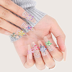 120 шт. двухцветные кабошоны из смолы в виде цветка&nbsp;MRMJ-CA0001-55