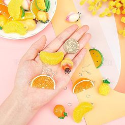 Superfinding diy 24 пара наборов для изготовления серег в тематике фруктов&nbsp;DIY-FH0002-08