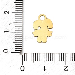 Рождественские эмалевые подвески из нержавеющей стали 304&nbsp;STAS-I356-02G-06