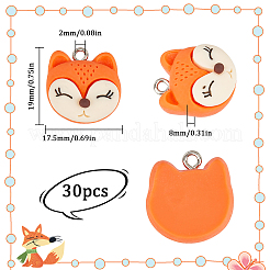 Подвески из непрозрачной смолы 30 шт.&nbsp;RESI-SC0003-35