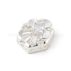 Латунные микро проложить кубического циркония бусы&nbsp;KK-K297-28S