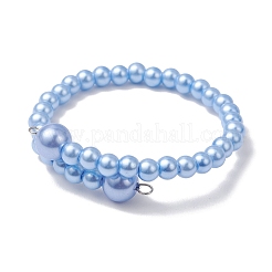 Стеклянные жемчужины круглые бусины браслеты для женщин&nbsp;BJEW-JB11724