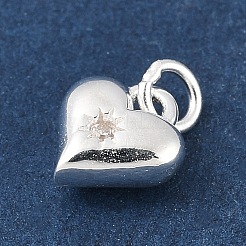 925 подвеска в форме сердца из стерлингового серебра с микропаве из прозрачных кубических цирконий&nbsp;STER-R013-15S