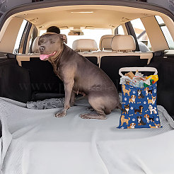 2 шт. двухцветные полиэстеровые подвесные автомобильные мусорные мешки с принтом&nbsp;ABAG-DR0001-16A