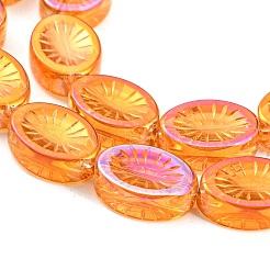 Стеклянные бусины с гальваническим покрытием &nbsp;EGLA-G037-13A-13A