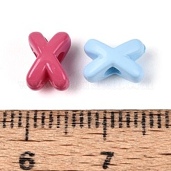 Непрозрачные акриловые бусины с распылением&nbsp;OACR-N156-03