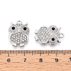 Подвески из сплава с покрытием стойки и стразами&nbsp;PALLOY-T092-19P