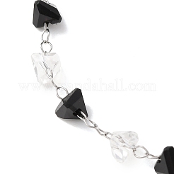 Браслеты из стеклянных треугольных бусин&nbsp;BJEW-G774-04P