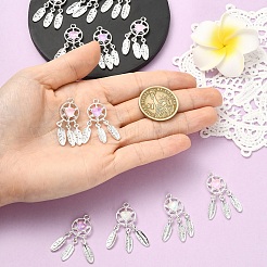 6 шт. 3 цвета подвески из сплава со стразами&nbsp;FIND-YW0011-72