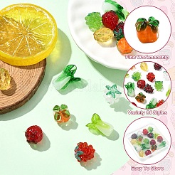 18 шт. 9 стиля осенняя тематика бусины ручной работы лэмпворк&nbsp;LAMP-YW0001-28