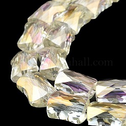 Ab цветные прозрачные стеклянные бусины пряди&nbsp;EGLA-P051-06A-A08