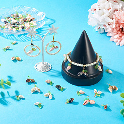 48 шт. 8 стиля подвески в форме ракушки из натуральной медной проволоки&nbsp;PALLOY-TA00260