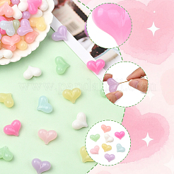 100 шт. Непрозрачные акриловые бусины&nbsp;OACR-SP0001-96