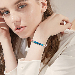 120 шт. 6 цвета гальванические прозрачные стеклянные бусины&nbsp;GLAA-FH0001-63