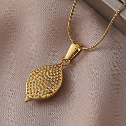 Ожерелья с подвеской в виде белого сглаза из нержавеющей стали 304 с эмалью в виде мультфильма&nbsp;KX6228