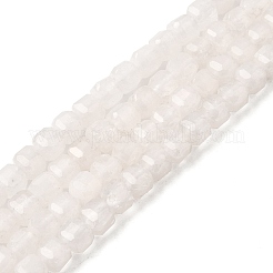 Бусины из натурального белого нефрита&nbsp;G-F797-A14-01