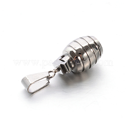 Мини-подвески в виде гранаты 3D из нержавеющей стали 304 STAS-E090-49P