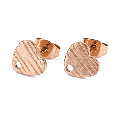 Ионное покрытие (ip) 304 нержавеющая сталь гвоздики фурнитура для сережек&nbsp;STAS-I183-03A-RG