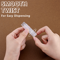 1 пластиковый лоток для наполнения бальзама для губ с лопаточкой&nbsp;AJEW-AR0005-35