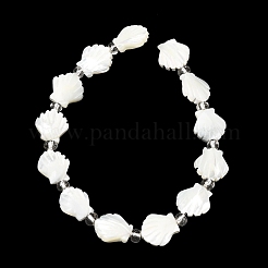 Нити бусин из натуральных трохоидных/трохус ракушек&nbsp;BSHE-A002-06