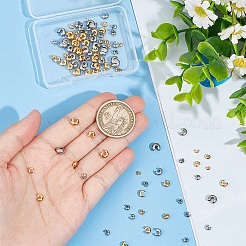 160 шт. 8 крышки для обжимных бусин из нержавеющей стали 304&nbsp;STAS-UN0053-50