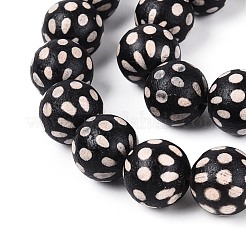 Нити бусин дзи из натурального агата в тибетском стиле&nbsp;G-T144-36