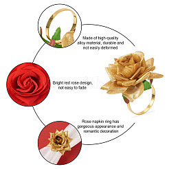 6 шт. 3 стильных кольца для салфеток из сплава&nbsp;AJEW-EL0001-01