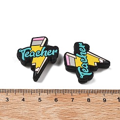 Силиконовые фокусные бусины ко Дню учителя&nbsp;SIL-B078-09