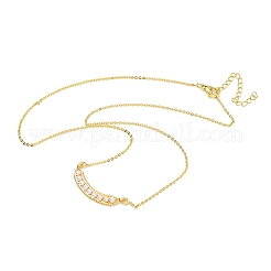 Подвеска в виде стручка гороха из латуни с имитацией жемчуга из АБС-пластика.&nbsp;NJEW-P347-01G