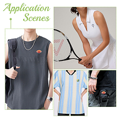 16 шт. 4 стиля спортивная эмалевая брошь на лацкан&nbsp;JEWB-AR0001-23