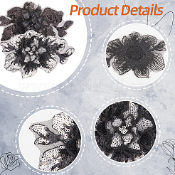 4 шт. 2 стиля аппликации из вышитого кружева&nbsp;DIY-GF0007-49