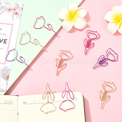 60 шт. 4-х цветные железные скрепки-цветы&nbsp;AJEW-SP0003-04