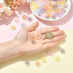 240шт 6 цвета покрытия акриловых бусин&nbsp;OACR-YW0003-94