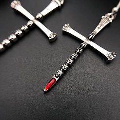 Серьги-подвески из сплава в форме креста на Хэллоуин&nbsp;FS-WG09240-01