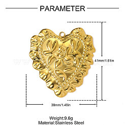 Подвески из нержавеющей стали 304&nbsp;STAS-OY010-12G