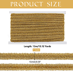 Кружевная лента «сороконожка» из полиэстера&nbsp;OCOR-WH0088-43A-01