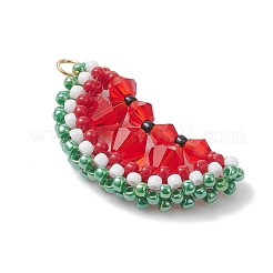 Подвески в виде арбуза из стеклянных бусинок Toho&nbsp;PALLOY-MZ01124