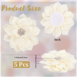 Аксессуары для украшений из полиэстера и стразов&nbsp;DIY-WH20063-015C