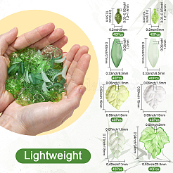 320шт 8 стиля прозрачные акриловые подвески&nbsp;OACR-SC0002-49