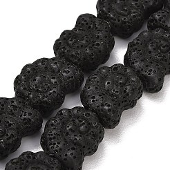 Бусы из натуральной лавы&nbsp;G-G347-01D