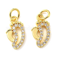 Стойки обшивки латунь микро проложить кубическую прелесть диоксида циркония&nbsp;KK-D036-10G